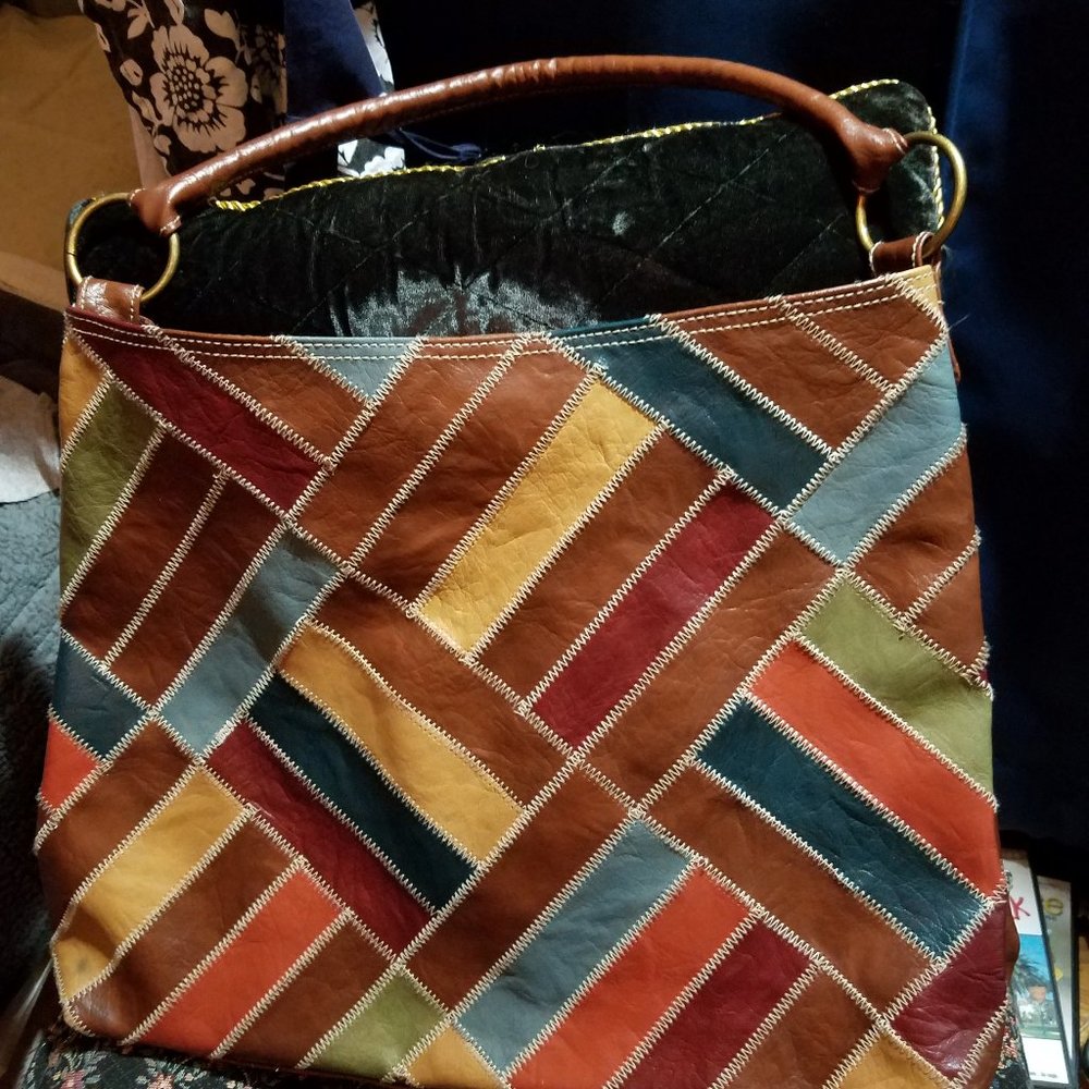 Vintage Patchwork Hobo Bag